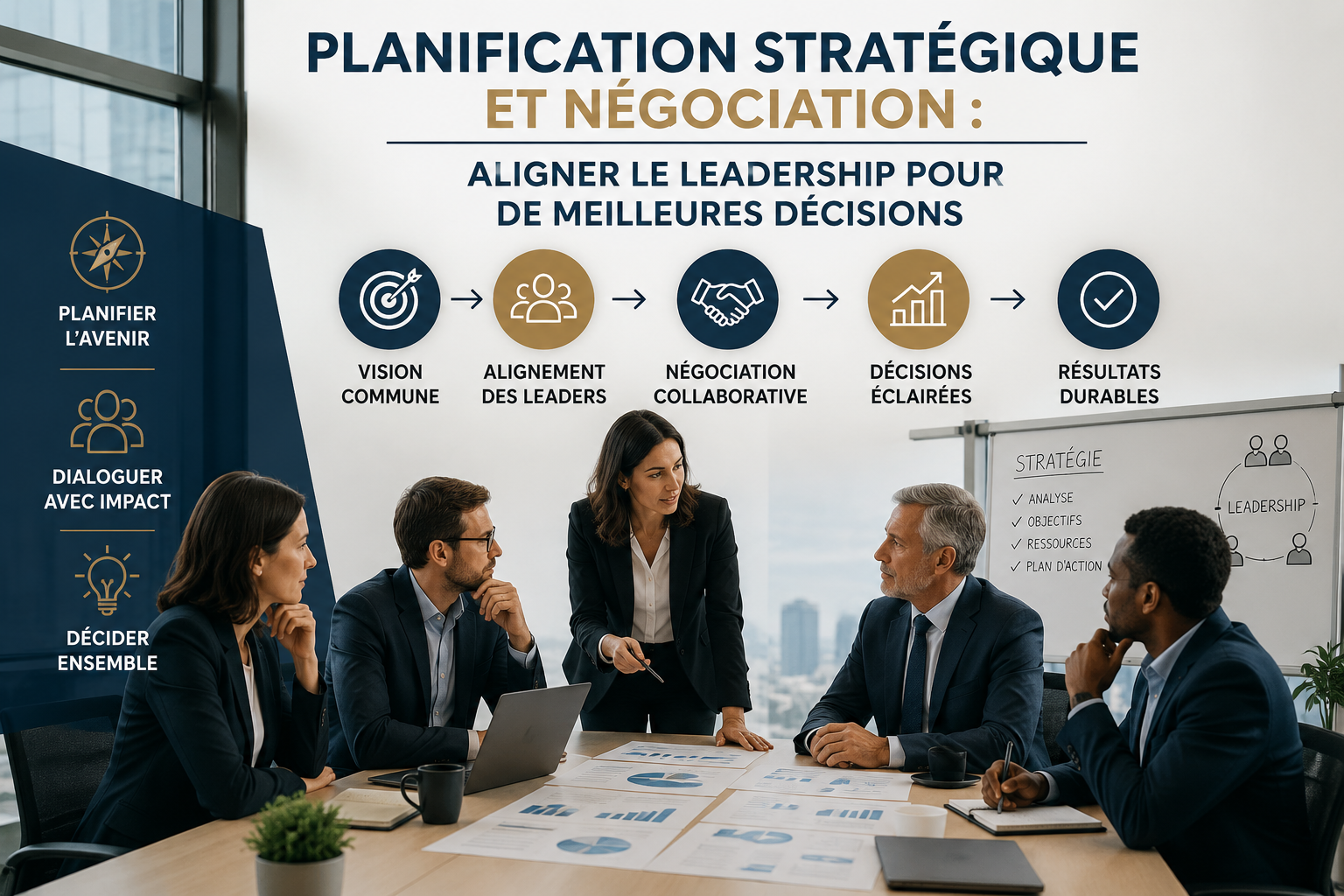 PLANIFICATION STRATÉGIQUE ET NÉGOCIATION : ALIGNER LE LEADERSHIP POUR DE MEILLEURES DÉCISIONS